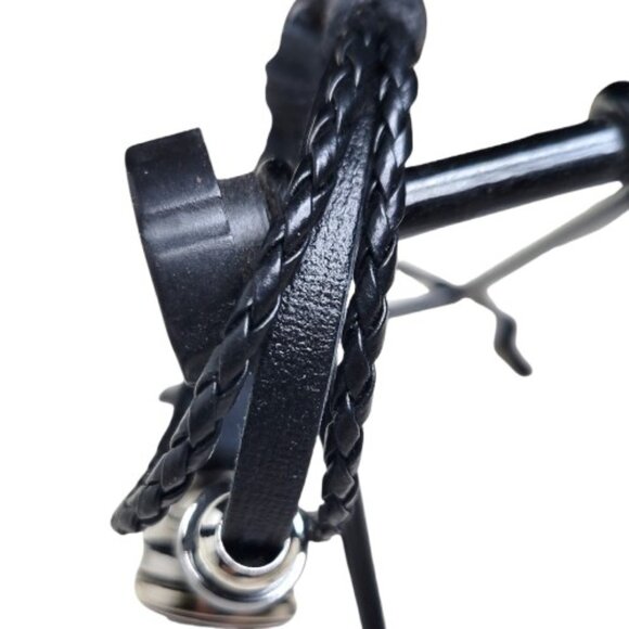 Dead & Co Faux Leather Bracelet Adjustable Steal Your Face Cabochon Charm NWOT - Picture 4 of 7